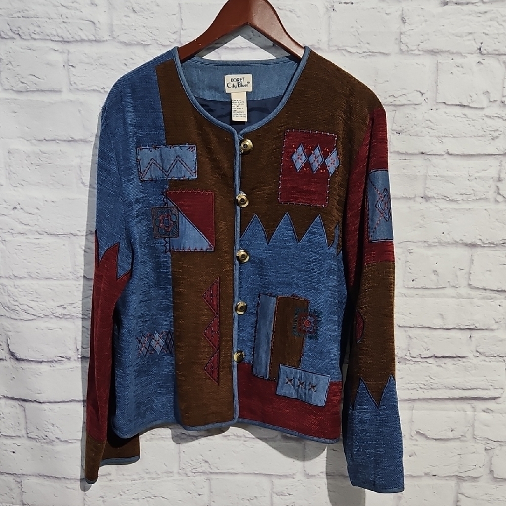 Koret Multicolor Patchwork Blazer
